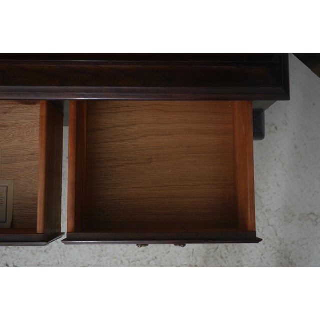 Stickley Leaded Glass Cherry 2 Door Curio Bookcase Cabinet For Sale In Philadelphia - Image 6 of 18