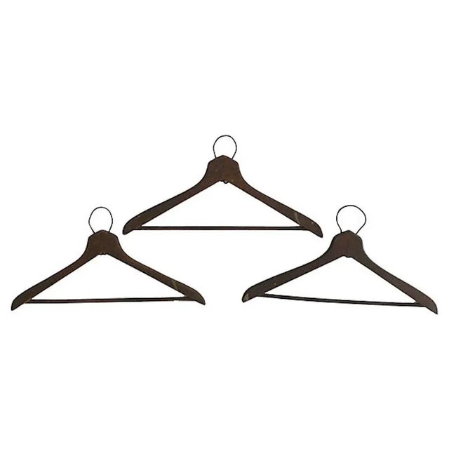 American 1930s Coat Check Numbered Hangers, Set of 6 For Sale - Image 3 of 6