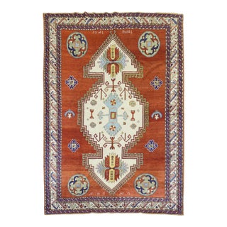 Madder Red Armenian Antique Rug, Dated 1940 For Sale