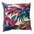 20 X 20 Contemporary Caribbean Paradise Meets African Safari Tropical Leaf Leopard Pillow Cover For Sale