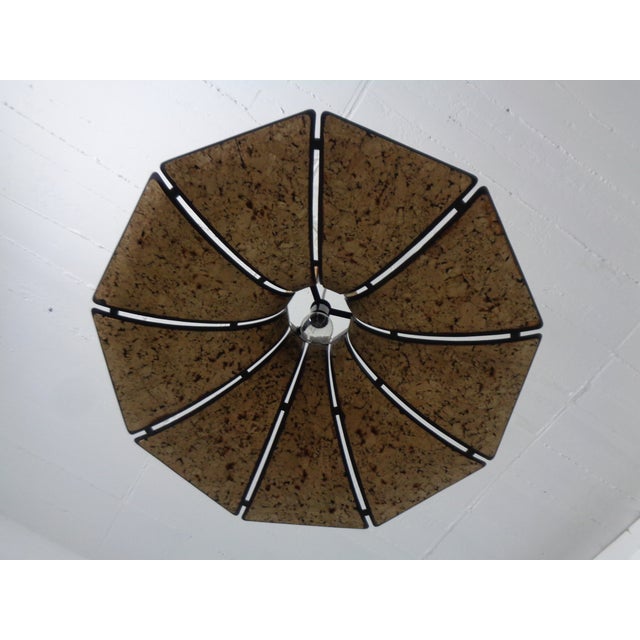 Cork & Metal Semi Pendant Lamp in the style of Ingo Maurer, Germany, 1970s For Sale - Image 11 of 18