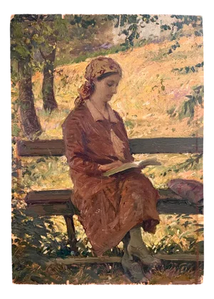Cesare Ciani, Macchiaiolo, 19th Century, Oil Painting