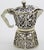 Vintage Italian Handmade Genuine Silver Neapolitan Moka Coffee Machine Miniature For Sale - Image 6 of 11