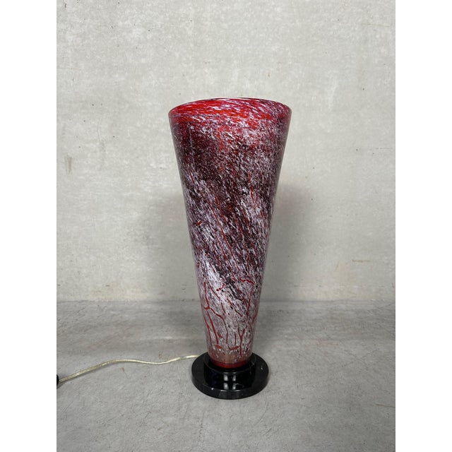 Art Deco Table Lamp in Glass For Sale - Image 3 of 10