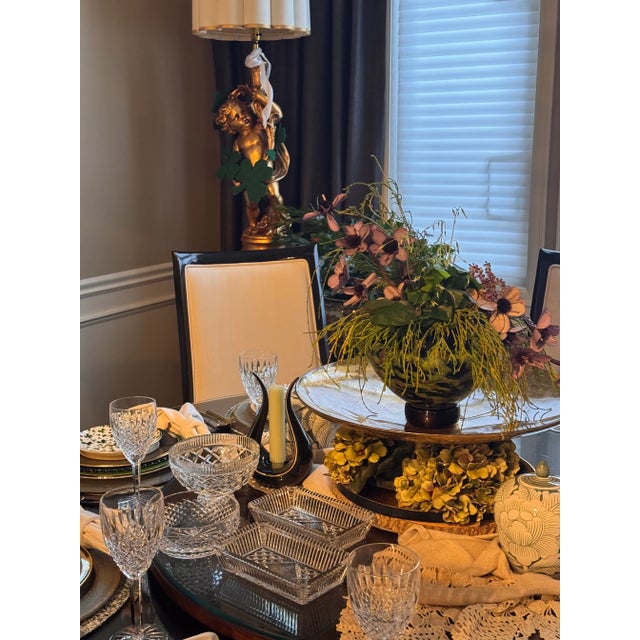 Vintage Waterford Crystal Large Open Butter Dish or Trinket Tray For Sale - Image 9 of 10