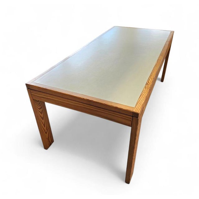 Brown Pine Dining Table with Formica Top, 1970s For Sale - Image 8 of 12