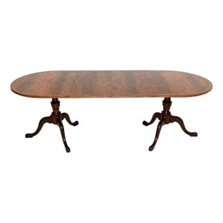 Antique Georgian Style Walnut Extendable Dining Table, 1900 For Sale