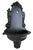 French Provincial Vintage Cast Aluminum Black Wall Planter For Sale - Image 3 of 10