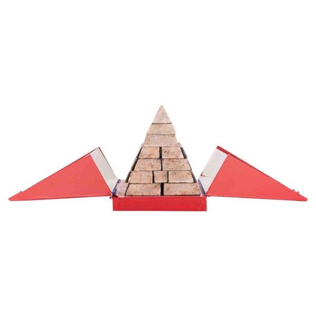 Metal Vintage Puzzle Model of Egyptian Pyramid, Late 20th Century For Sale - Image 7 of 7