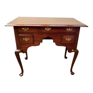 Mahogany Bench Made Queen Anne Style Lowboy For Sale
