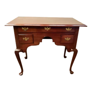 Mahogany Bench Made Queen Anne Style Lowboy