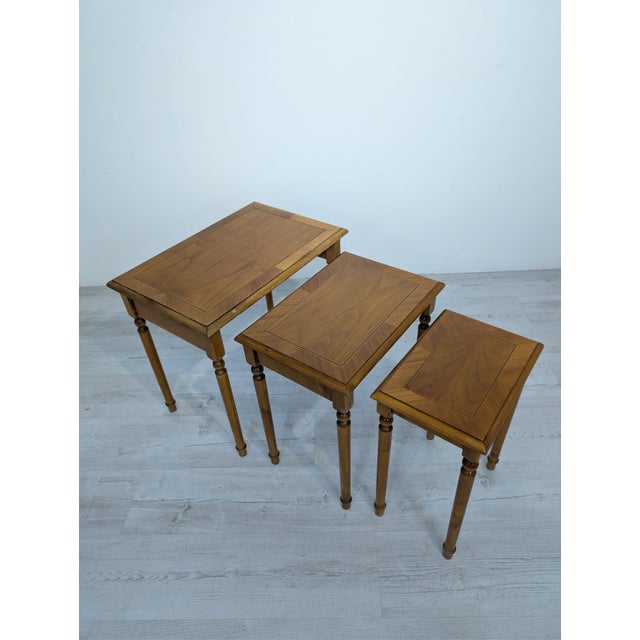 Set of Mid-Century Inlaid Trojak Tables, Set of 3 For Sale - Image 4 of 17