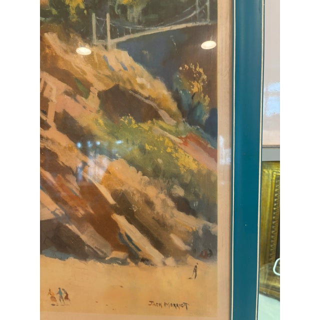 Vintage Framed Newquay Cornwall British Rail Travel Poster Print by Jack Merriott For Sale In Miami - Image 6 of 18