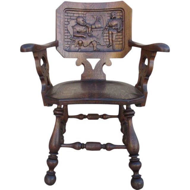 English Antique Pub Armchair For Sale