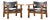 Børge Mogensen for Fredericia Mid Century Oak and Leather Spanish Chairs - Pair For Sale