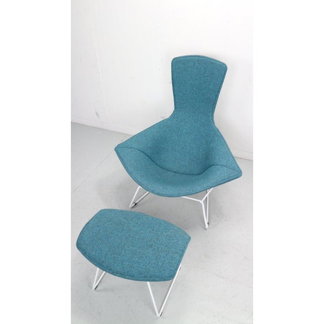 1970s Set of Bird Chair and Ottoman attributed to Harry Bertoia for Knoll, 1970s For Sale - Image 5 of 18