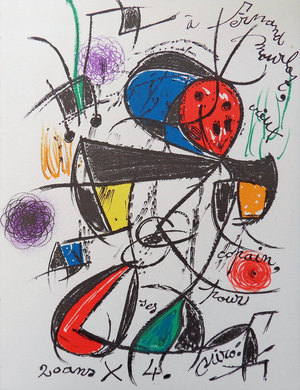 Joan Miro, For Fernand Mourlot, 1978, Original Signed Lithograph