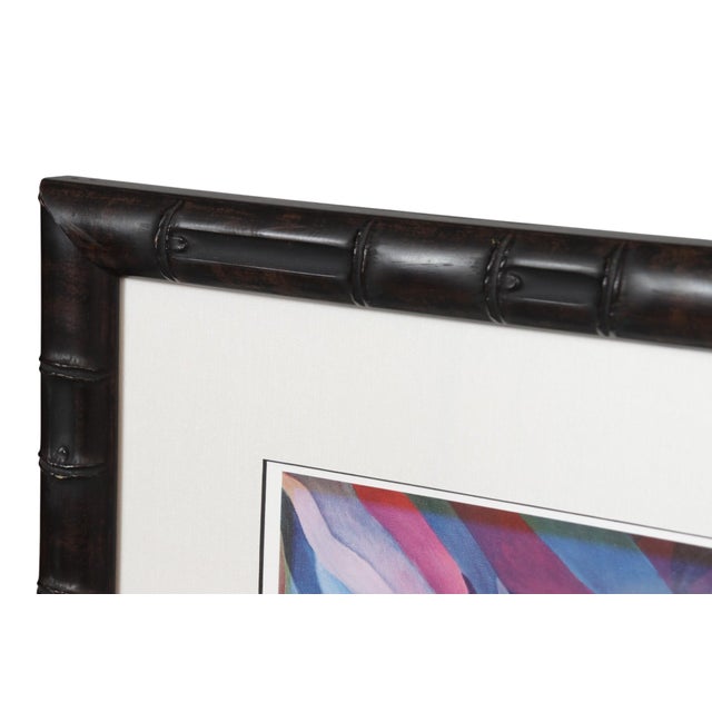 Contemporary Fantasy Flamingos Framed Signed Print by Cindia Carlson For Sale - Image 3 of 9