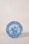 Set of four 19th-century Spode "India" blue and white transferware plates featuring the iconic India pattern with floral...
