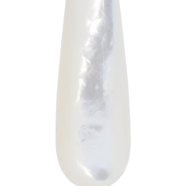 Mother of Pearl Raindrop Earrings, Pair For Sale In New York - Image 6 of 7