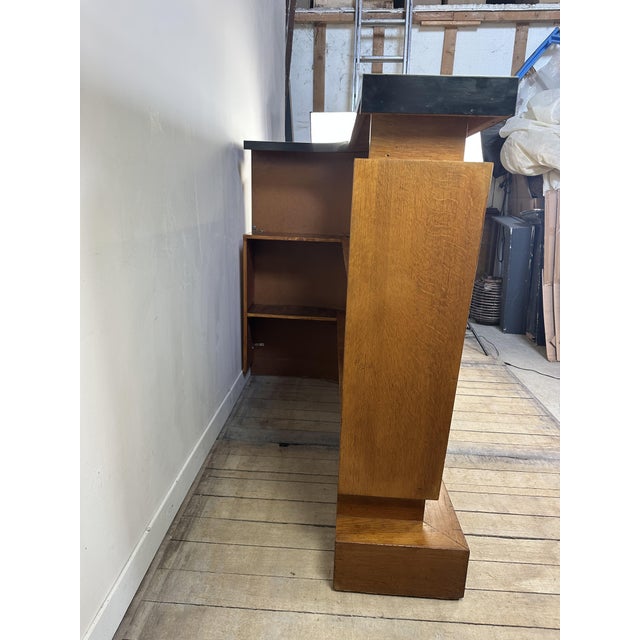 Vintage Bar in Oak Veneer with Formica Top, 1950s For Sale - Image 12 of 16