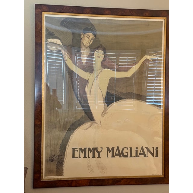 Ethan Allen Framed French Ballet Poster of Emmy Magliani For Sale - Image 15 of 18