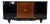 French Art Deco Black Lacquered and Inlaid Walnut Sideboard in the style of Jules Leleu, 1940s For Sale