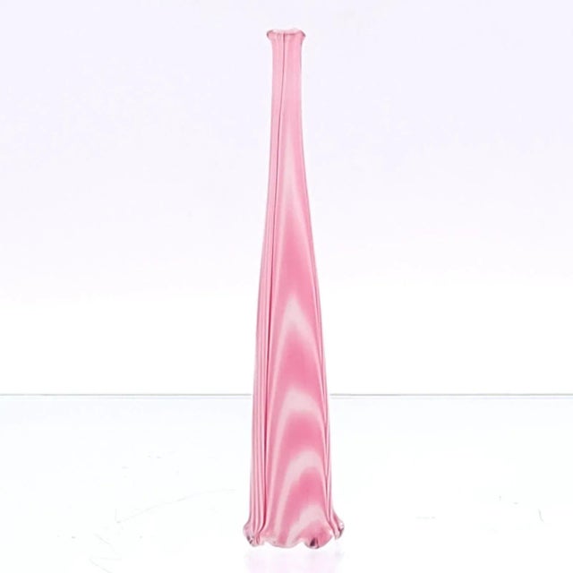 Glass Circa 1850 Loop Glass Cheroot Holder, Ruffled Rim England For Sale - Image 7 of 9