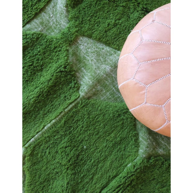 Green Moroccan Rug - 9.6 X 7.9 Ft For Sale - Image 4 of 8