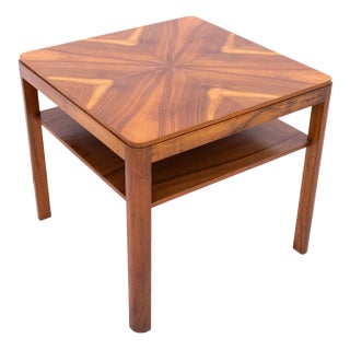 Art Deco Square Table, Poland, 1950s For Sale