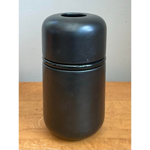 Vintage Italian Matte Ceramic Vase For Sale - Image 9 of 12