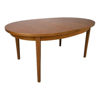 Mid-Century Extending Teak Oval Dining Table by William Lawrence, 1960s For Sale