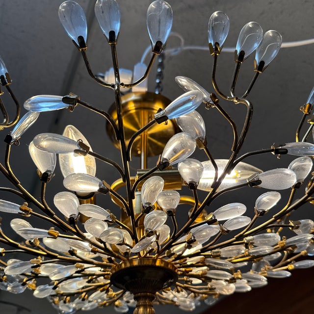 Vienna Full Spectrum Brielle Semi Flush-Mount For Sale In San Francisco - Image 6 of 12