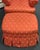 Recently Reupholstered Swivel Chair With Ottoman For Sale - Image 10 of 10