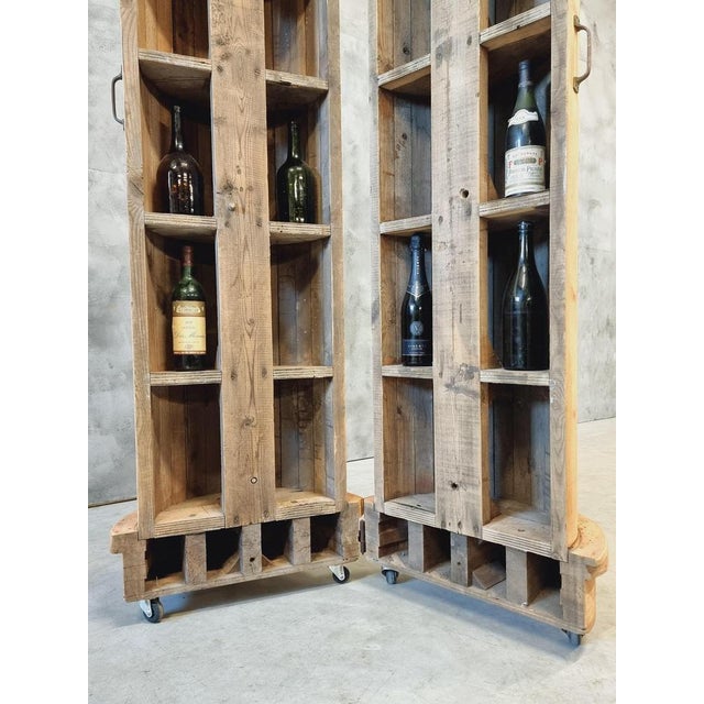 Industrial Vintage Industrial Drinks Cabinet in Pine, 1930s For Sale - Image 3 of 18