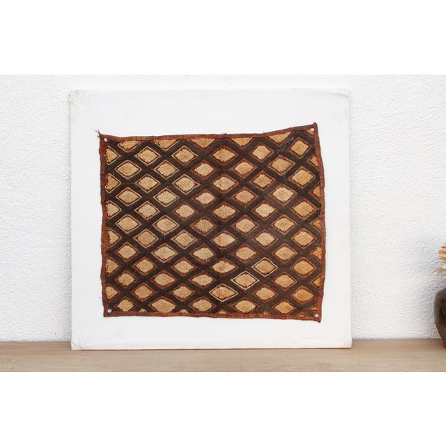 African Celestial African Kuba Cloth Panel For Sale - Image 3 of 7