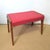 1940s Vintage Red Beech Poufs, Italy, 1940s, Set of 2 For Sale - Image 5 of 9