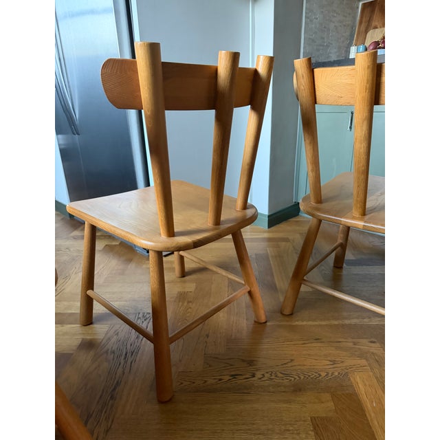 Amber Lewis One Mya Oak Wooden Dining Chair For Sale - Image 4 of 9