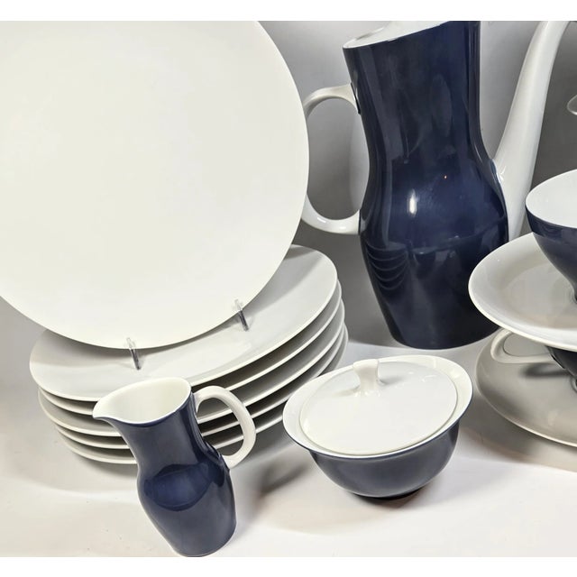 Six Place Settings Plus Mid-Century Bone China- Set of Twenty One For Sale - Image 9 of 11