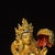 Bronze Vintage Gilt Bronze Figure of White Umbrella Goddess With Gemstone Inlay For Sale - Image 8 of 9