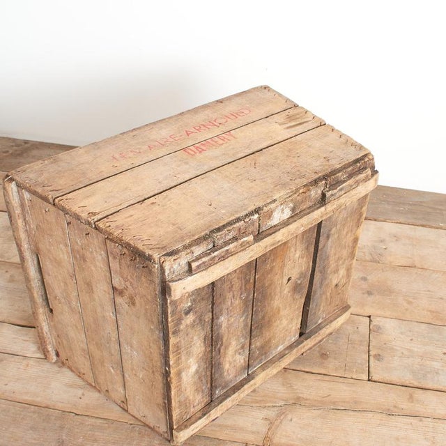 French Wooden Champagne Harvest Crate, 1950s For Sale - Image 6 of 7