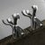 Karim Rashid Modern Candelabra Chorus by Karim Rashid for Umbra Die-Cast Zinc, a Pair For Sale - Image 4 of 11