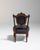 19th Century 19th Century United Kingdom Charcoal Grey Carved Wood Side Chair For Sale - Image 5 of 11