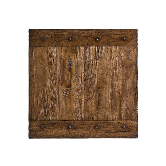 Rustic Farmhouse Spool-Leg Side Table For Sale In Greensboro - Image 6 of 9