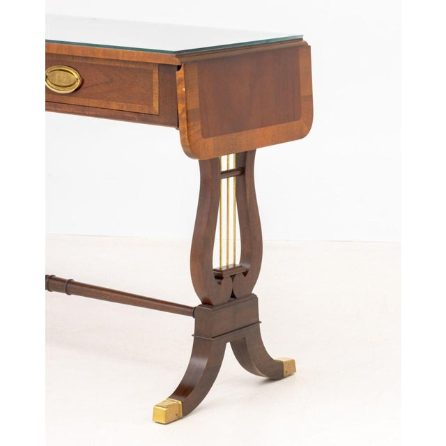Brown Baker Furniture Mahogany Sofa Table For Sale - Image 8 of 12