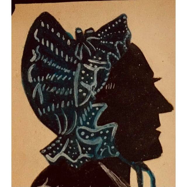 Mid-Century Modern American Folk Art Silhouette Portrait - Distinguished Boston Estate For Sale - Image 3 of 10
