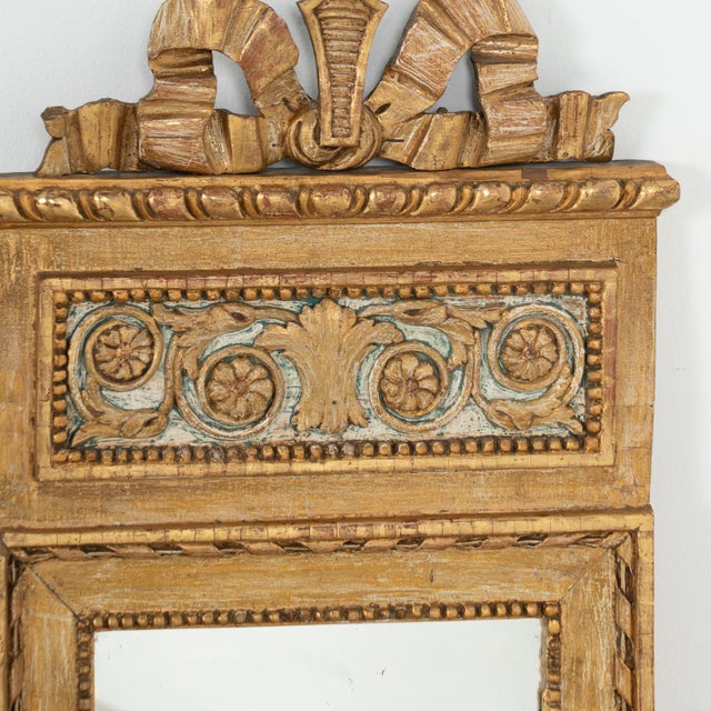 Early 19th Century Early 19th Century Gold Gilt Swedish Trumeau Mirror For Sale - Image 5 of 12