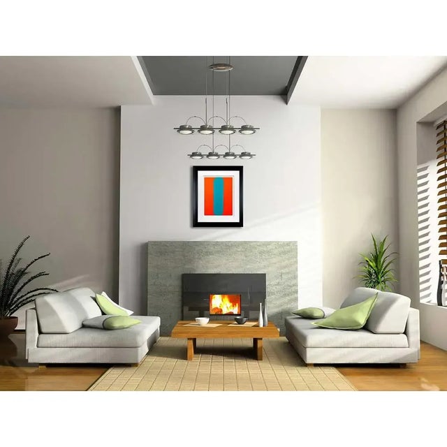 Ellsworth Kelly Original Limited Edition Lithograph. Size : 28x28cm. Frame Size: 19 x 23in. Sur les presses de Maeght,...