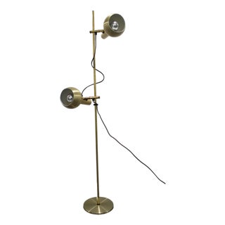 Vintage Brass Floor Lamp by Hans Schmidt, 1970s For Sale