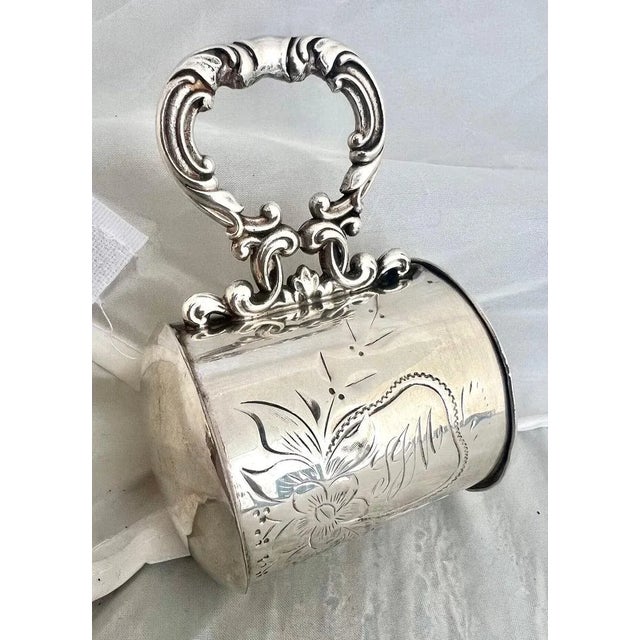Victorian Style Retractable Razor Strap Enclosed in Silver For Sale - Image 11 of 12